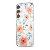 Samsung Galaxy S24 Plus Kuori Kukkakuvio MagSafe Pinkki