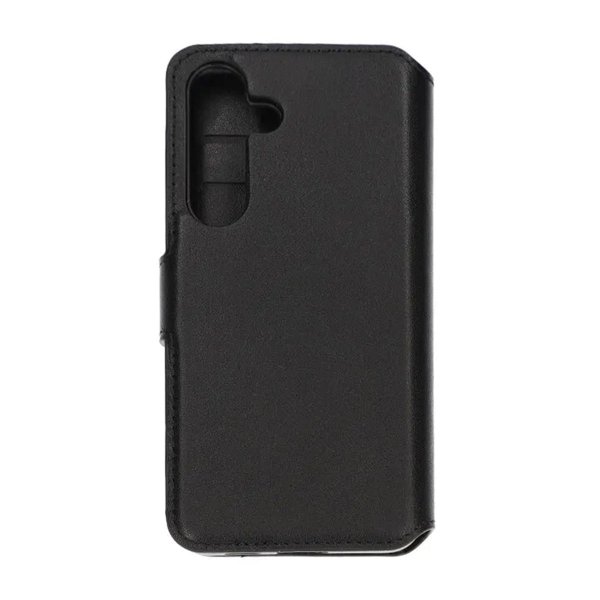 Rvelon Samsung Galaxy S24 Plus Kotelo, aitoa nahkaa, korttipaikat, musta