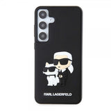Karl Lagerfeld Samsung Galaxy S24 Plus -kuori 3D Rubber Karl & Choupette Musta