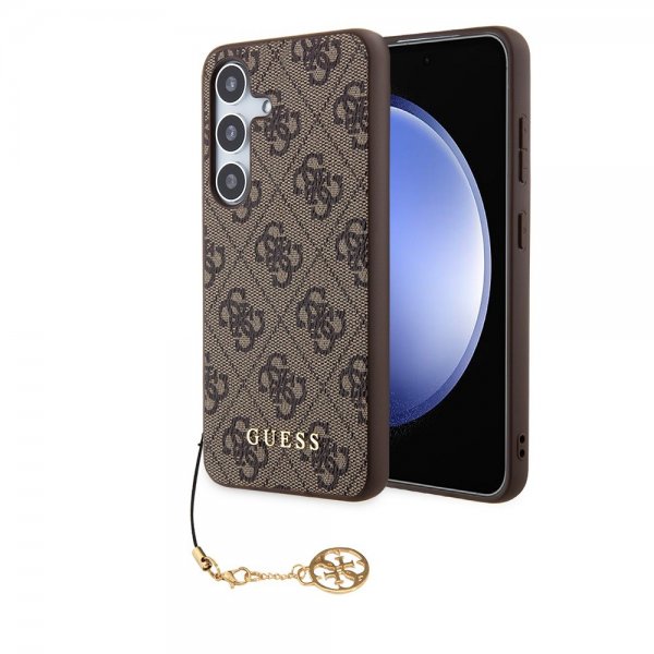Guess Samsung Galaxy S24 Plus Suojakuori 4G Charm Ruskea