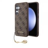 Guess Samsung Galaxy S24 Plus Suojakuori 4G Charm Ruskea