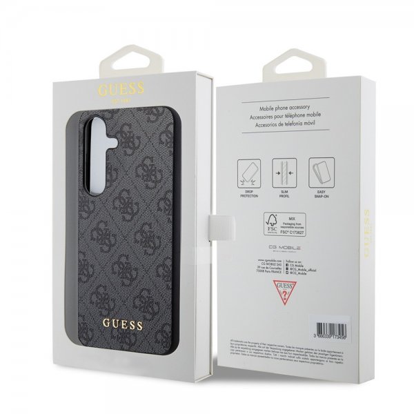 Guess Samsung Galaxy S24 Plus Suojakuori 4G Charm Harmaa