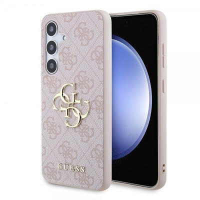 Guess Samsung Galaxy S24 Plus Suojakuori 4G Metal Logo Pinkki