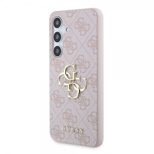 Guess Samsung Galaxy S24 Plus Suojakuori 4G Metal Logo Pinkki