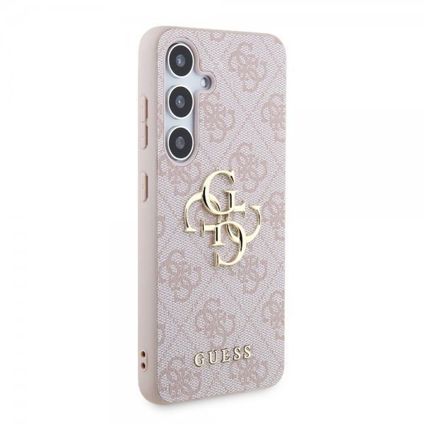 Guess Samsung Galaxy S24 Plus Suojakuori 4G Metal Logo Pinkki