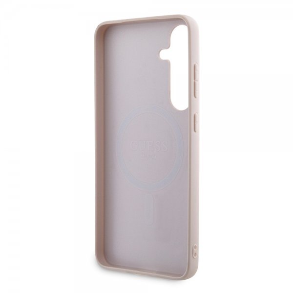 Guess Samsung Galaxy S24 Plus Suojakuori 4G Metal Logo Pinkki