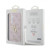 Guess Samsung Galaxy S24 Plus Suojakuori 4G Metal Logo Pinkki