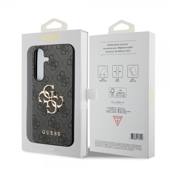 Guess Samsung Galaxy S24 Plus Kuori 4G Metal Logo Musta