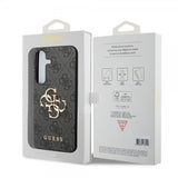 Guess Samsung Galaxy S24 Plus Kuori 4G Metal Logo Musta