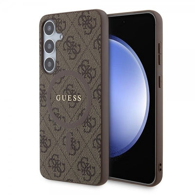 Guess Samsung Galaxy S24 Plus Kuoret 4G Pattern MagSafe Ruskea