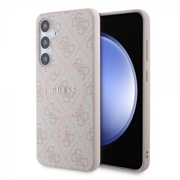 Guess Samsung Galaxy S24 Plus Kuoret 4G Pattern MagSafe Pink