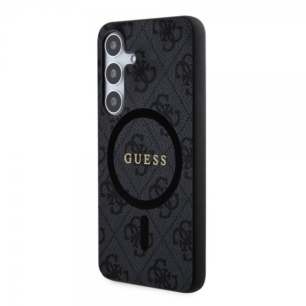 Guess Samsung Galaxy S24 Plus Kuori 4G Pattern MagSafe Musta