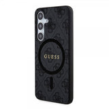 Guess Samsung Galaxy S24 Plus Kuori 4G Pattern MagSafe Musta