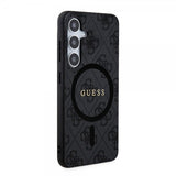 Guess Samsung Galaxy S24 Plus Kuori 4G Pattern MagSafe Musta