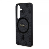 Guess Samsung Galaxy S24 Plus Kuori 4G Pattern MagSafe Musta