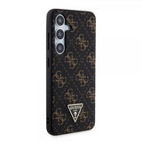 Guess Samsung Galaxy S24 Plus Kuoret 4G Print Grained Musta
