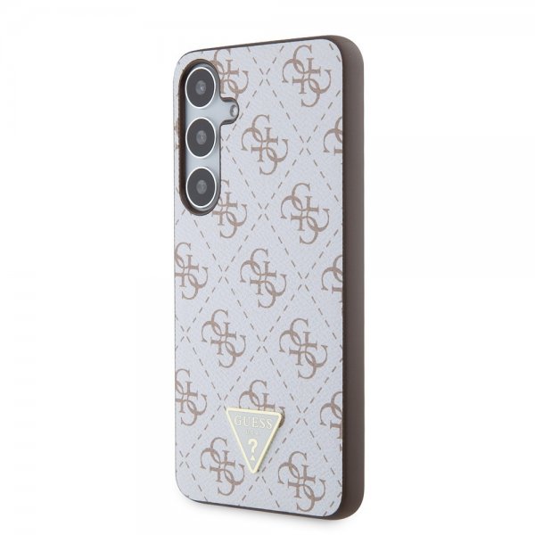 Guess Samsung Galaxy S24 Plus Kuoret 4G Print Grained Valkoinen