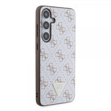 Guess Samsung Galaxy S24 Plus Kuoret 4G Print Grained Valkoinen