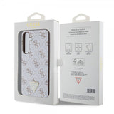 Guess Samsung Galaxy S24 Plus Kuoret 4G Print Grained Valkoinen