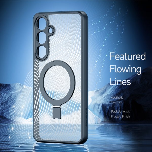 Dux Ducis Samsung Galaxy S24 Plus -kuori, Aimo Series MagSafe Kickstand, musta
