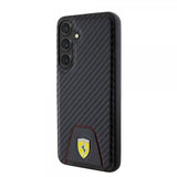 Ferrari Samsung Galaxy S24 Plus Suojakuori Carbon & Stripe Musta