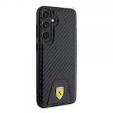 Ferrari Samsung Galaxy S24 Plus Suojakuori Carbon & Stripe Musta