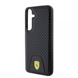 Ferrari Samsung Galaxy S24 Plus Suojakuori Carbon & Stripe Musta