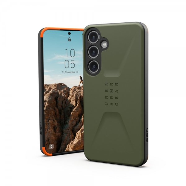 Urban Armor Gear (UAG) Samsung Galaxy S24 Plus -suojakuori Civilian Olive Drab