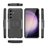 Samsung Galaxy S24 Plus Kuori Renkaan kuvio Jalusta Musta