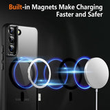 Samsung Galaxy S24 Plus Kuoret Värillisellä Reunalla MagSafe Musta