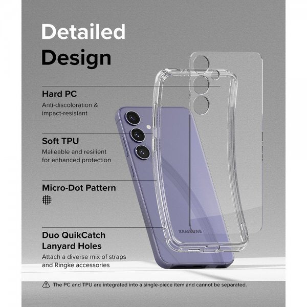 Ringke Samsung Galaxy S24 Plus -suojakuori Fusion Clear