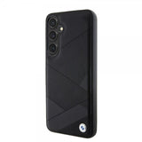 BMW Samsung Galaxy S24 Plus Kuori Aidosta Nahasta Kuvioitu Musta