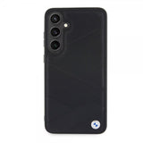 BMW Samsung Galaxy S24 Plus Kuori Aidosta Nahasta Kuvioitu Musta