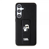 Karl Lagerfeld Samsung Galaxy S24 Plus -kotelo Grip & Stand Saffiano musta