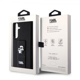 Karl Lagerfeld Samsung Galaxy S24 Plus -kotelo Grip & Stand Saffiano musta