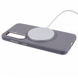 X-Level Samsung Galaxy S24 Plus Kuori Nahkakuviointi MagSafe Harmaa