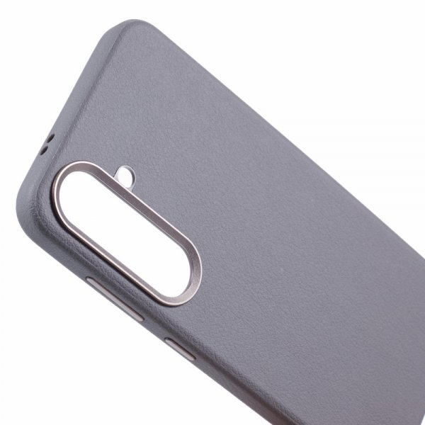 X-Level Samsung Galaxy S24 Plus Kuori Nahkakuviointi MagSafe Harmaa
