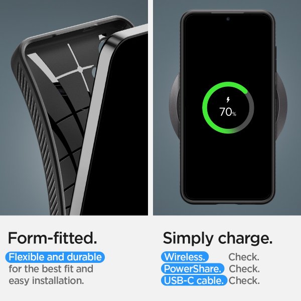 Spigen Samsung Galaxy S24 Plus Kuori Liquid Air Matte Black