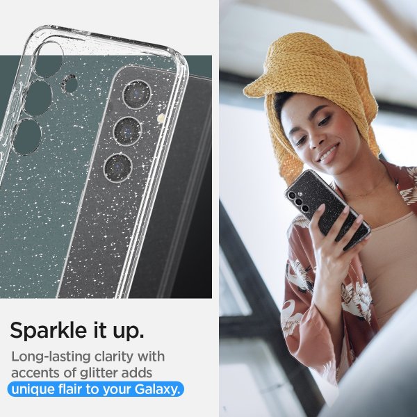 Spigen Samsung Galaxy S24 Plus Kuori Liquid Crystal Glitter Crystal Quartz