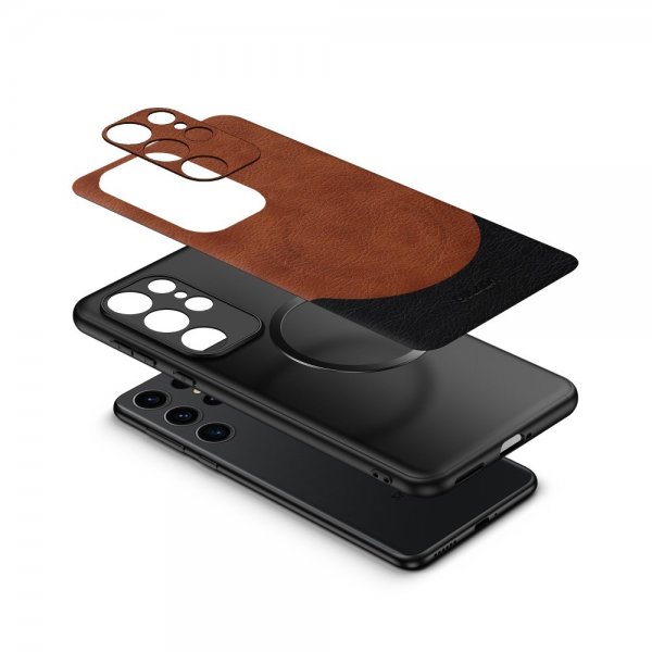 Sulada Samsung Galaxy S24 Plus Kuoret Magnetic Series Ruskea