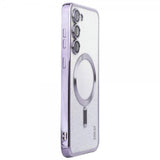 Enkay Samsung Galaxy S24 Plus Kuori Pinnoitettu reuna glitter MagSafe Violetti
