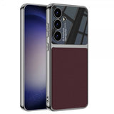GKK Samsung Galaxy S24 Plus Kuori, päällystetyt reunat, nahkakuvio, punainen