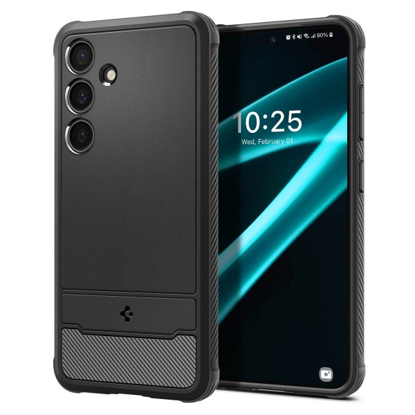Spigen Samsung Galaxy S24 Plus Suojakuori Rugged Armor Matte Black