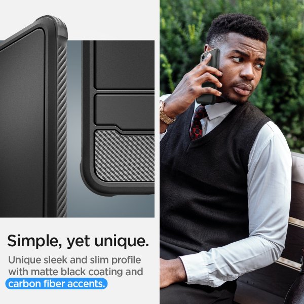 Spigen Samsung Galaxy S24 Plus Suojakuori Rugged Armor Matte Black