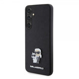 Karl Lagerfeld Samsung Galaxy S24 Plus Suojakuori Saffiano Karl & Choupette Musta