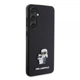 Karl Lagerfeld Samsung Galaxy S24 Plus Suojakuori Saffiano Karl & Choupette Musta