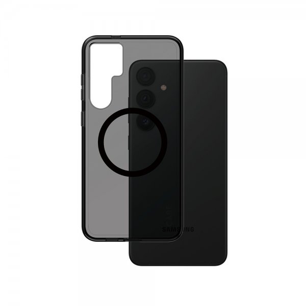 CARE by PanzerGlass Samsung Galaxy S24 Plus -suojakuori Smokey MagSafe Musta