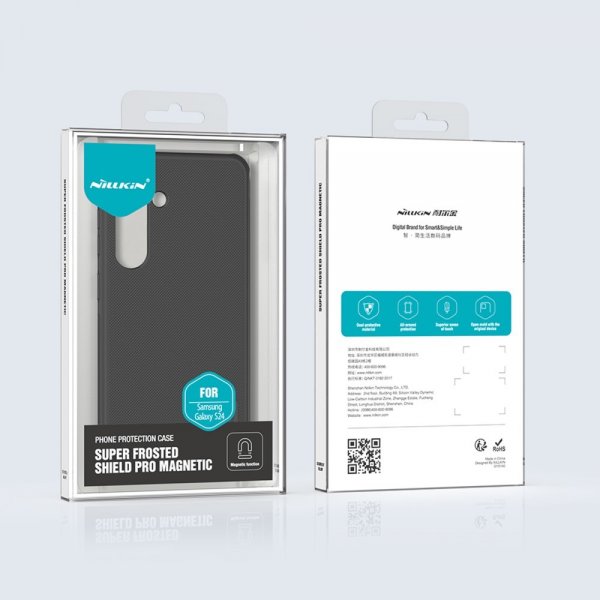 Nillkin Samsung Galaxy S24 Plus Kuori Super Frosted Shield Pro MagSafe Musta