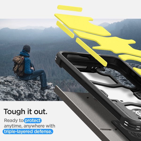 Spigen Samsung Galaxy S24 Plus Suojakuori Tough Armor Gunmetal