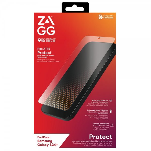 ZAGG InvisibleShield Samsung Galaxy S24 Plus -näytönsuoja Flex XTR3